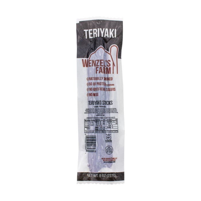 Wenzel's Farm Teriyaki Stick, 8 oz, Pack