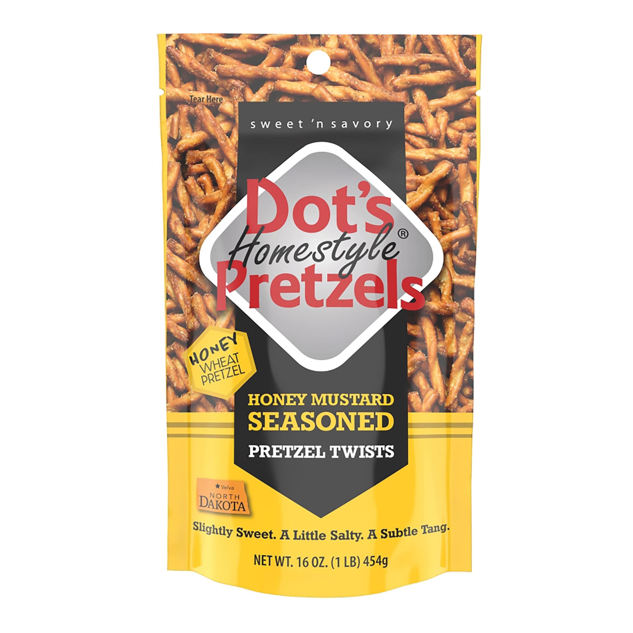 Dot's Homestyle Pretzels Mustard Pretzel Twists, Honey Flavor, 16 oz