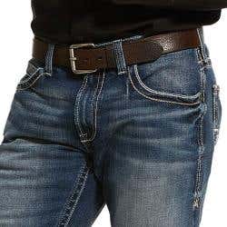 Ariat Adkins M5 Series Jeans, 32 in, 34 in L, Lennox, Slim, Straight, Stretchable