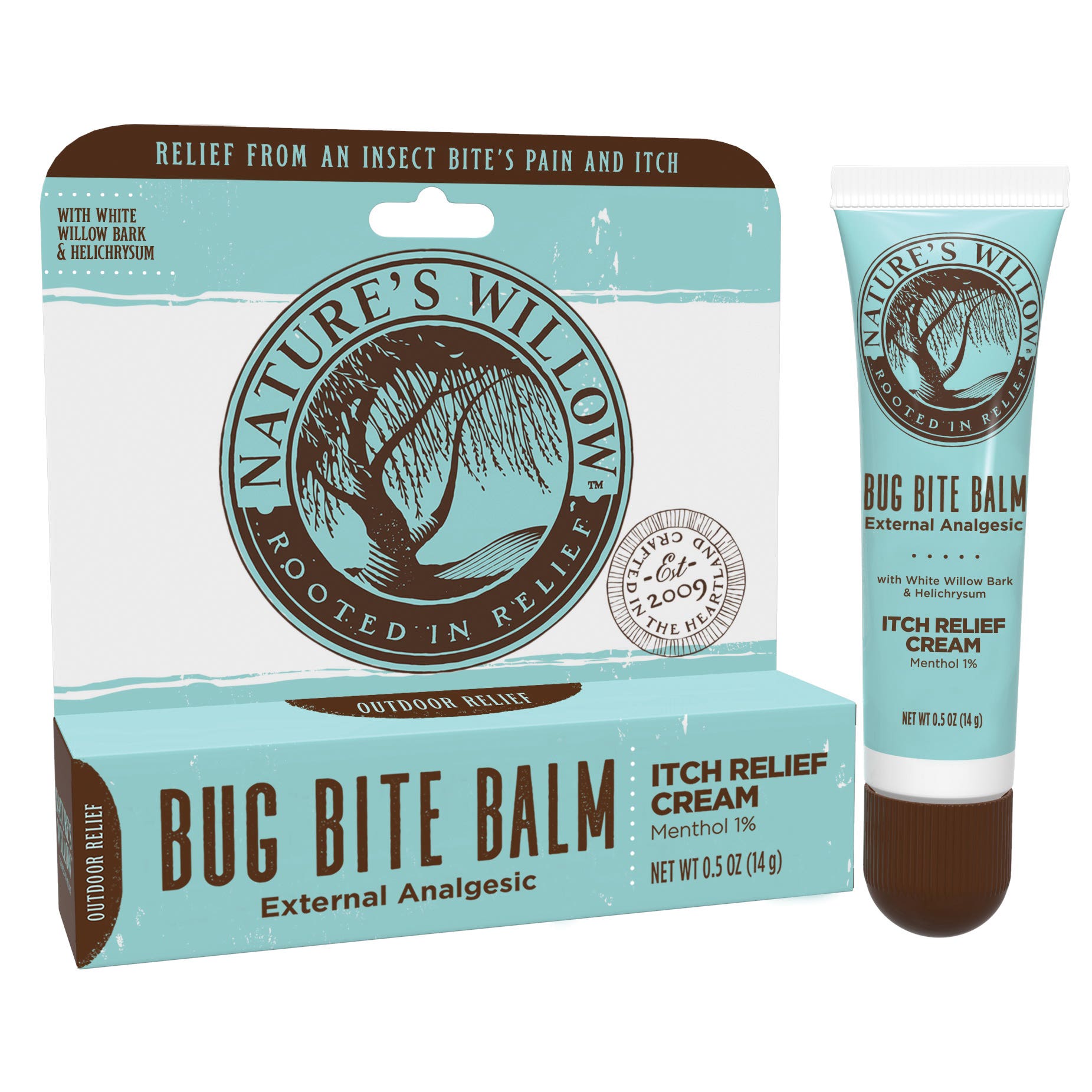 Nature's Willow Bug Bite Balm, 0.5 fl-oz, Cream