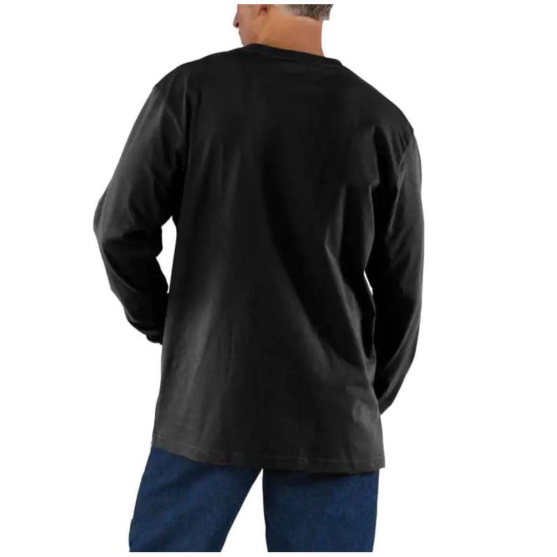 Carhartt T-Shirt, XL, Cotton, Bright Lime, Carhartt Patch Print/Pattern, Crew Neck Collar, Long Sleeve