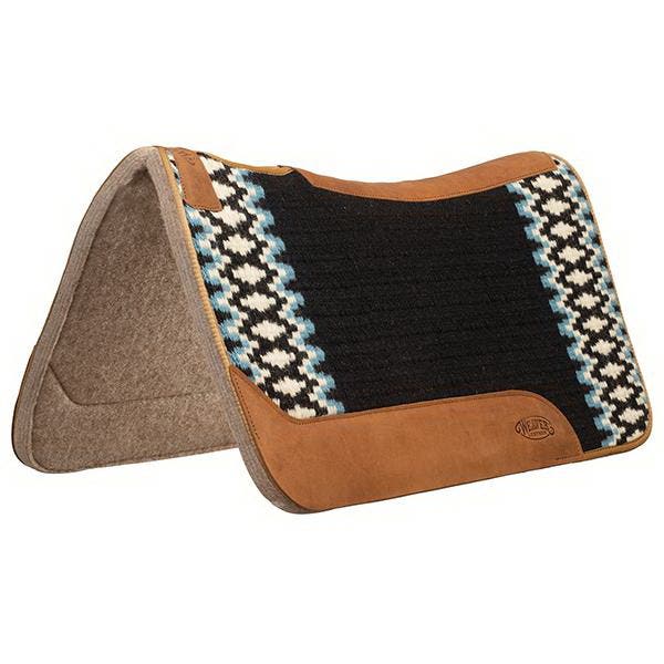 Weaver Leather Saddle Pad, 1 in Thick, Wool Blend Felt, Red