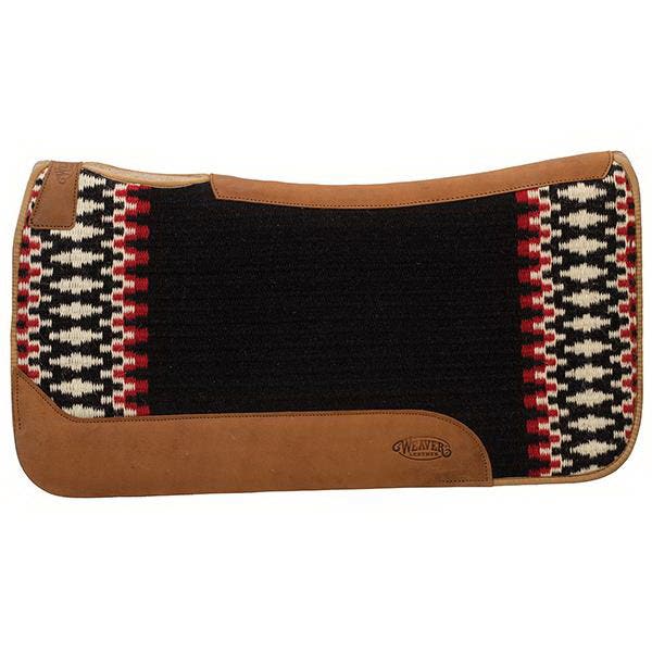 Weaver Leather Saddle Pad, 1 in Thick, Wool Blend Felt, Red