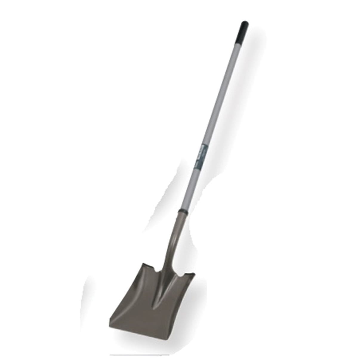 Truper TRU BUILT Long-Handle Shovel with 16-ga, Fiberglass, Cushion Grip