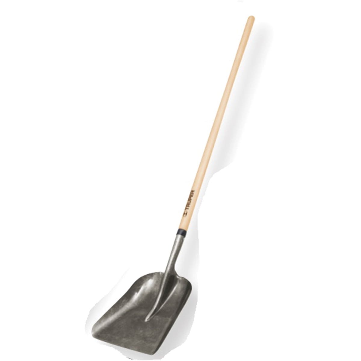 Truper TRU PRO Multi-Purpose Shovel with 12" Blade, 14-ga, Wood Handle
