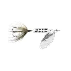 Rooster Tail 206-WHCD Fishing Lure, Casting, Jigging Spinner, Trolling, #12, 2 in L, White Coachdog Lure