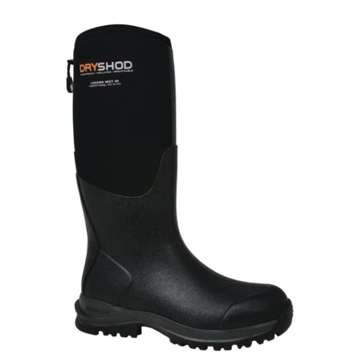 Dryshod West Legend MXT Adventure Series Boots, 11, Black, Neoprene Rubber, Insulated: Yes