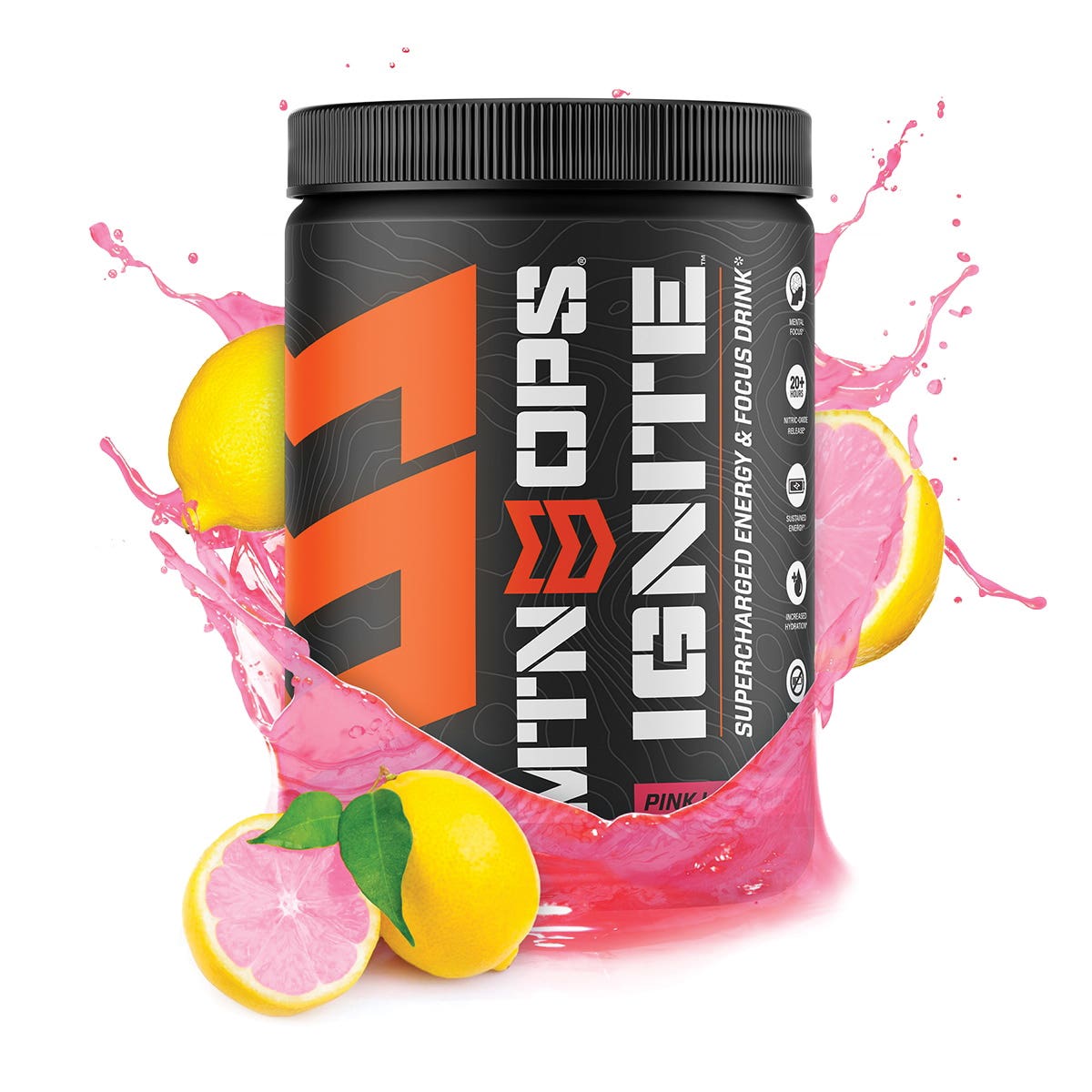 Mtn Ops Energy Drink Mix, Pink Lemonade
