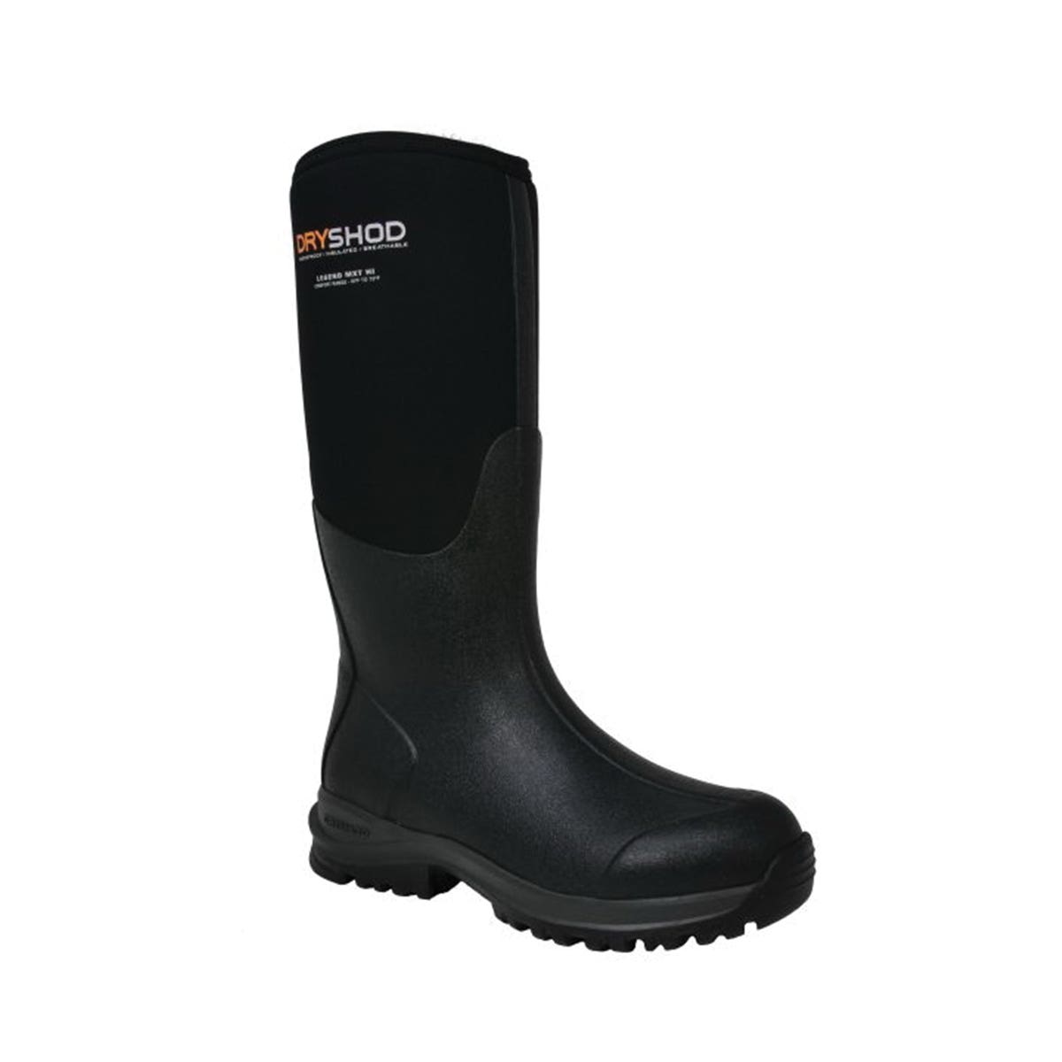 Dryshod Women's Legend MXT Series Adventure Boots, 10, Black, Neoprene Rubber