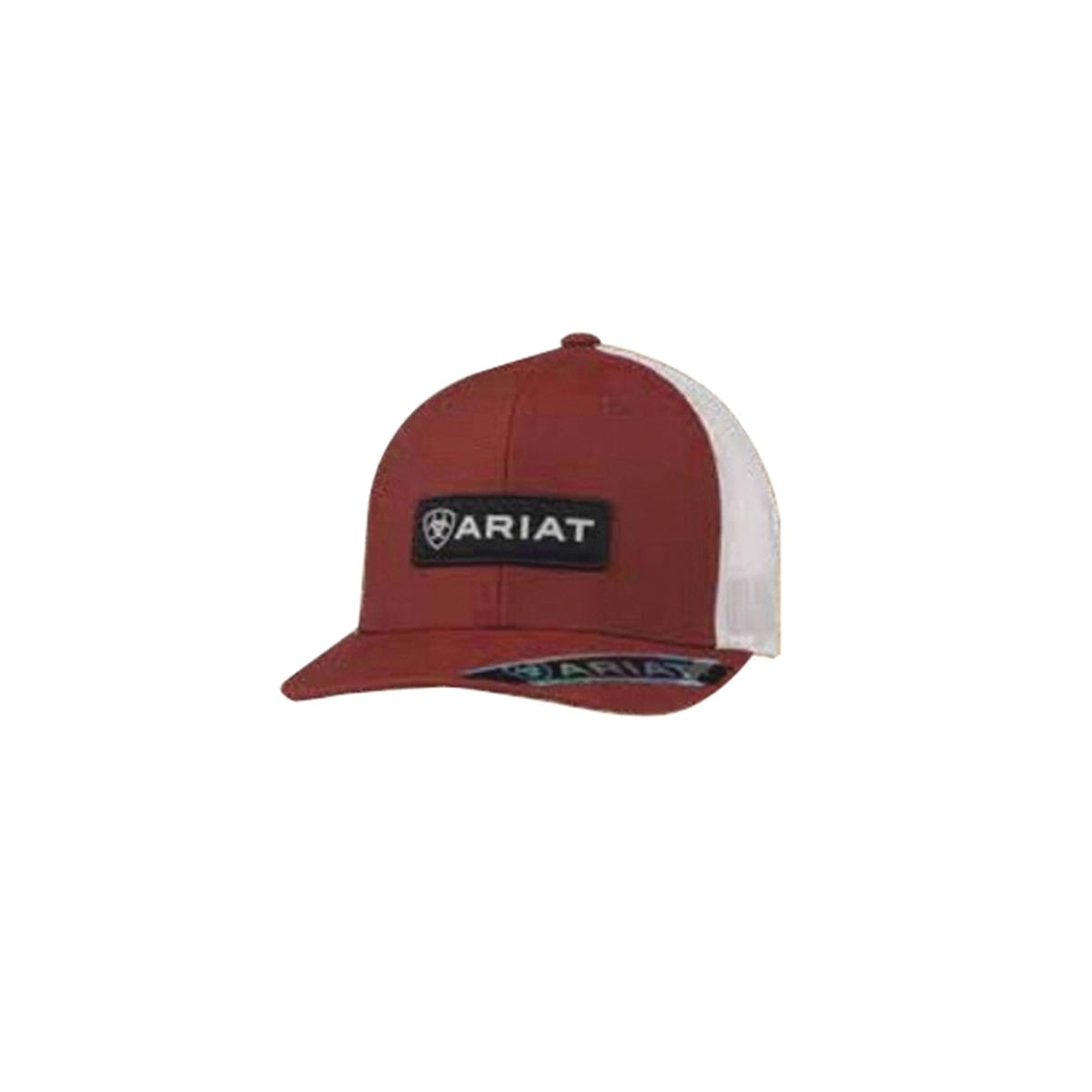 Ariat Cap, Ariat Logo Patch, Mesh back, Men's, One-Size, Cotton/Nylon/Polyester, Gray/Red