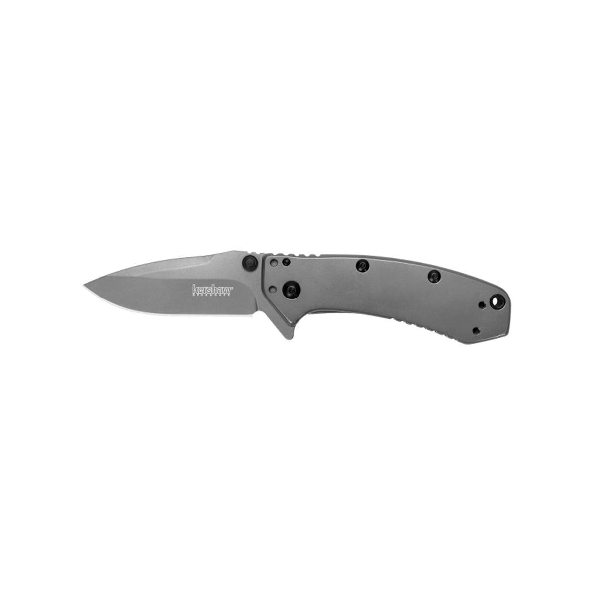 Kershaw Cryo Series Pocket Knife, 2-3/4 in L Blade, Stainless Steel Blade, Gray Handle