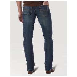 Wrangler 20X Series 44MWXMA-34X34 Jeans, 34 in Waist, 34 in L Inseam, McAllen, Slim, Straight Fit, Stretchable