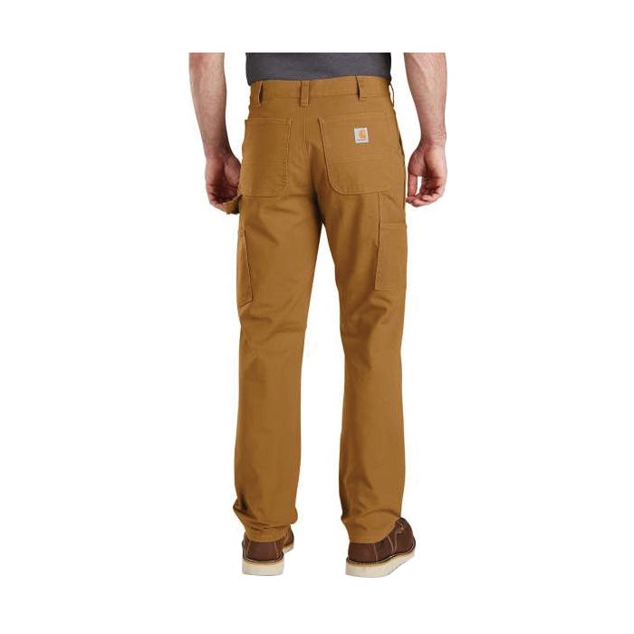 Carhartt 103279-GVL30 34A Dungaree Pants, 34 in Waist, 30 in L Inseam, Gravel, Relaxed, Straight Fit, Stretchable