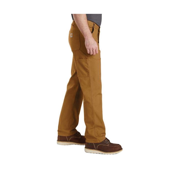 Carhartt 103279-GVL30 34A Dungaree Pants, 34 in Waist, 30 in L Inseam, Gravel, Relaxed, Straight Fit, Stretchable