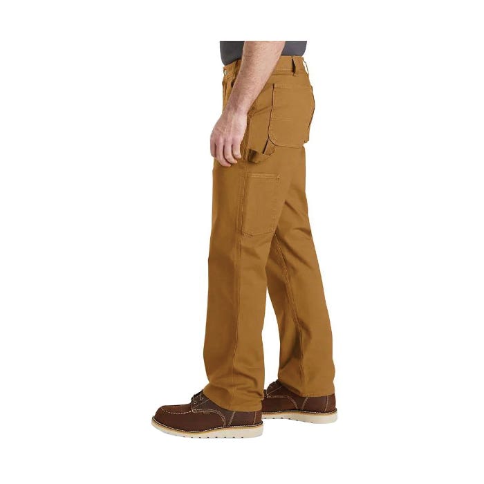 Carhartt 103279-GVL30 34A Dungaree Pants, 34 in Waist, 30 in L Inseam, Gravel, Relaxed, Straight Fit, Stretchable
