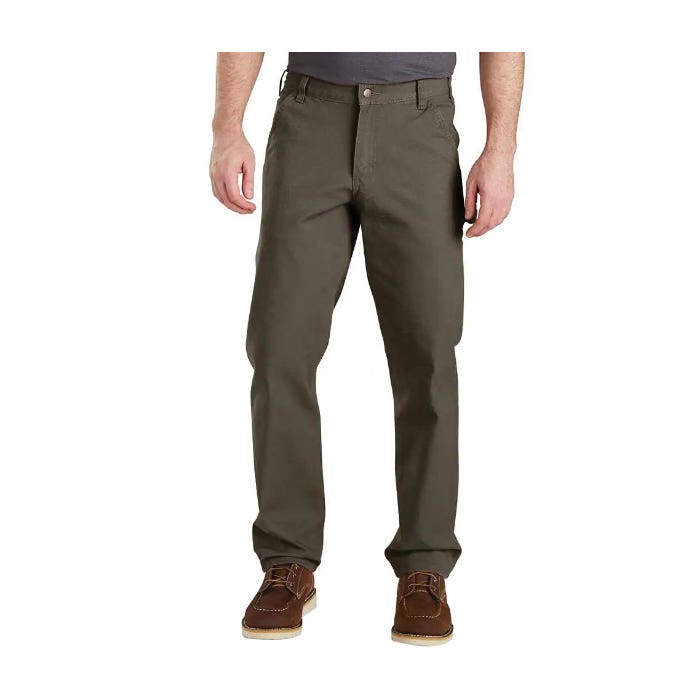 Carhartt 103279-21730 38A Dungaree Pants, 38 in Waist, 30 in L Inseam, Tarmac, Relaxed, Straight Fit, Stretchable