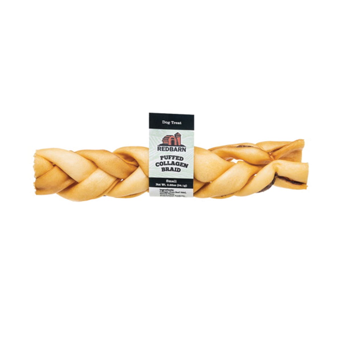 Redbarn Puffed Braid Dog Treat Chew, S, Beef Flavor, 0.85 oz