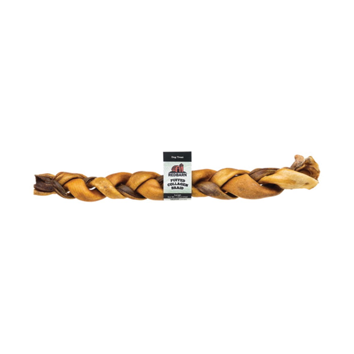 Redbarn Puffed Braid Dog Treat Chew, L, Beef Flavor, 1.52 oz