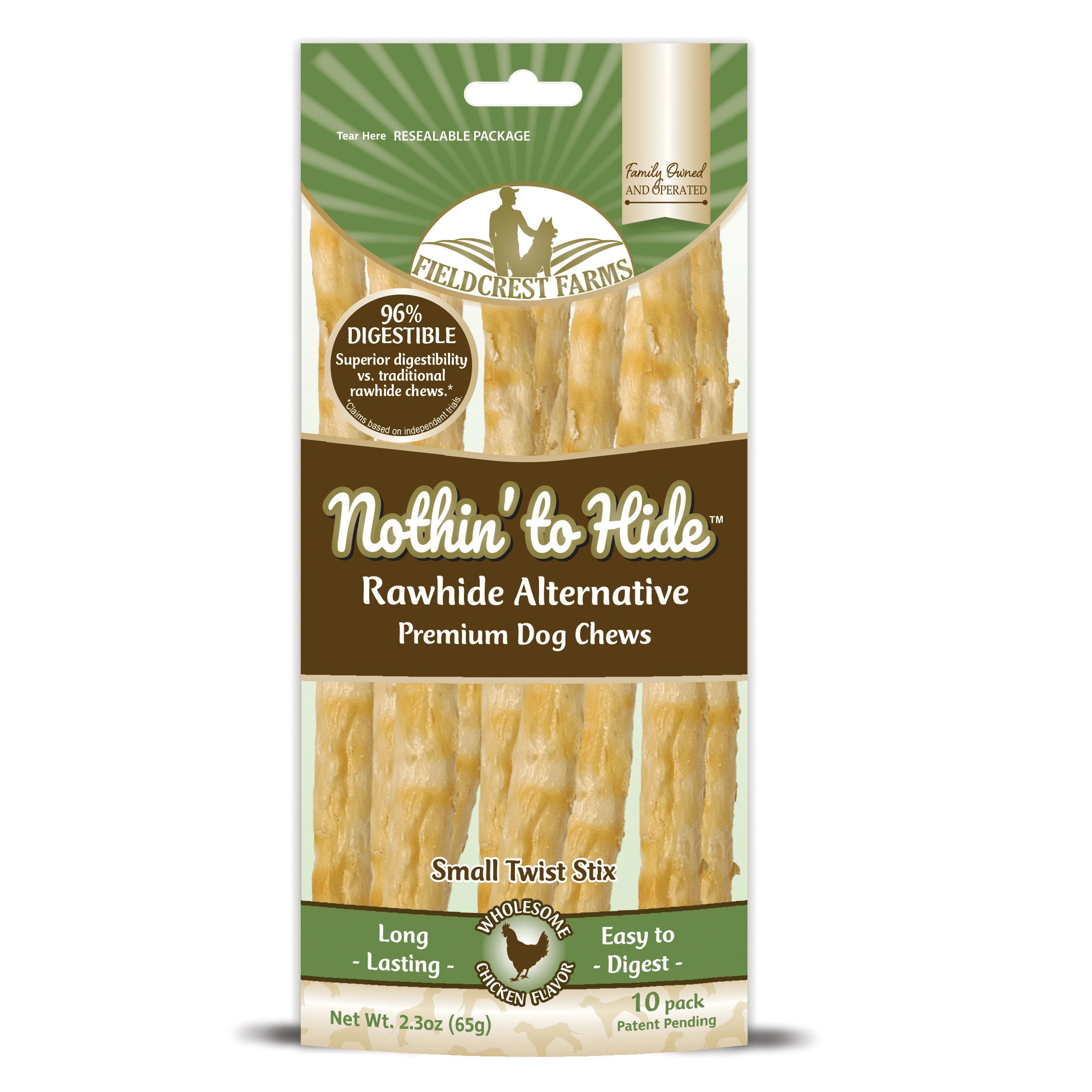 Spot Nothin' to Hide 146 Twist Stix, S, Chicken Flavor