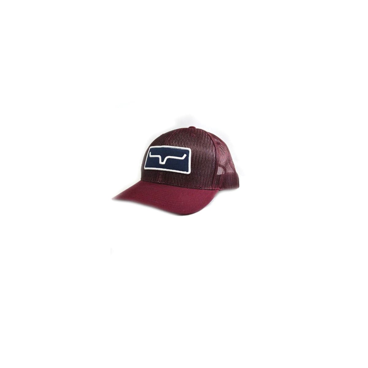 Kimes Ranch All Mesh Series Cap, Logo Patch, Mesh, One-Size, Cotton/Polyester, Burgundy