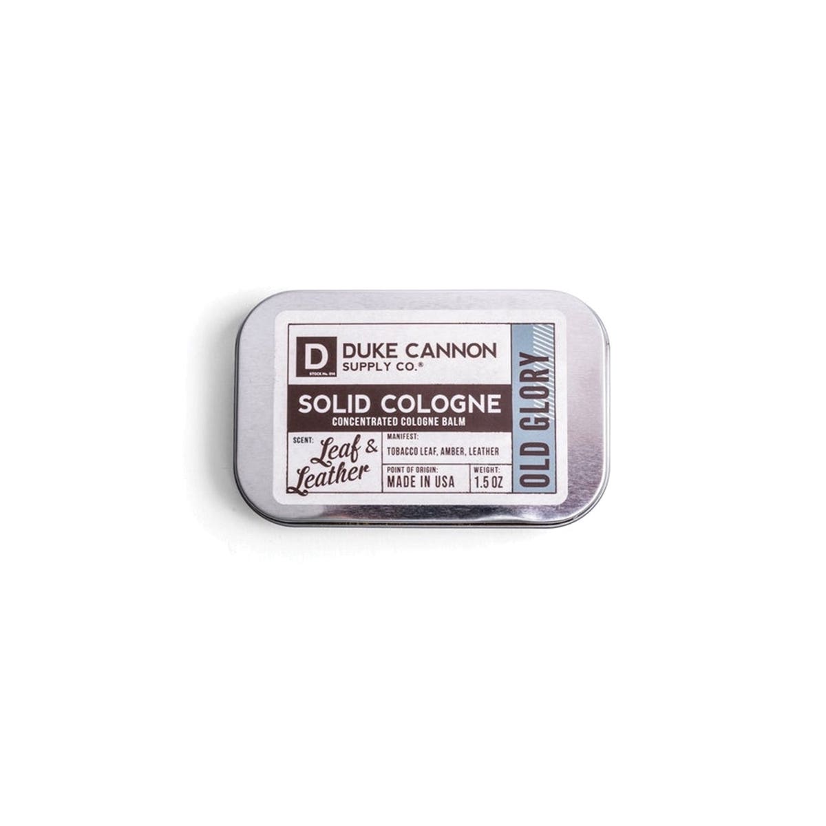 Duke Cannon Old Glory Series Cologne Balm, 1.5 oz Tin