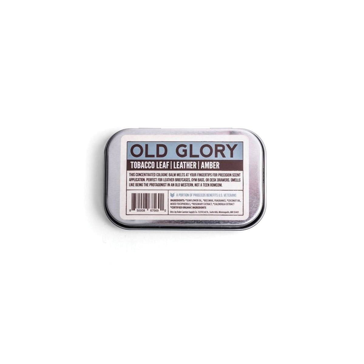 Duke Cannon Old Glory Series Cologne Balm, 1.5 oz Tin