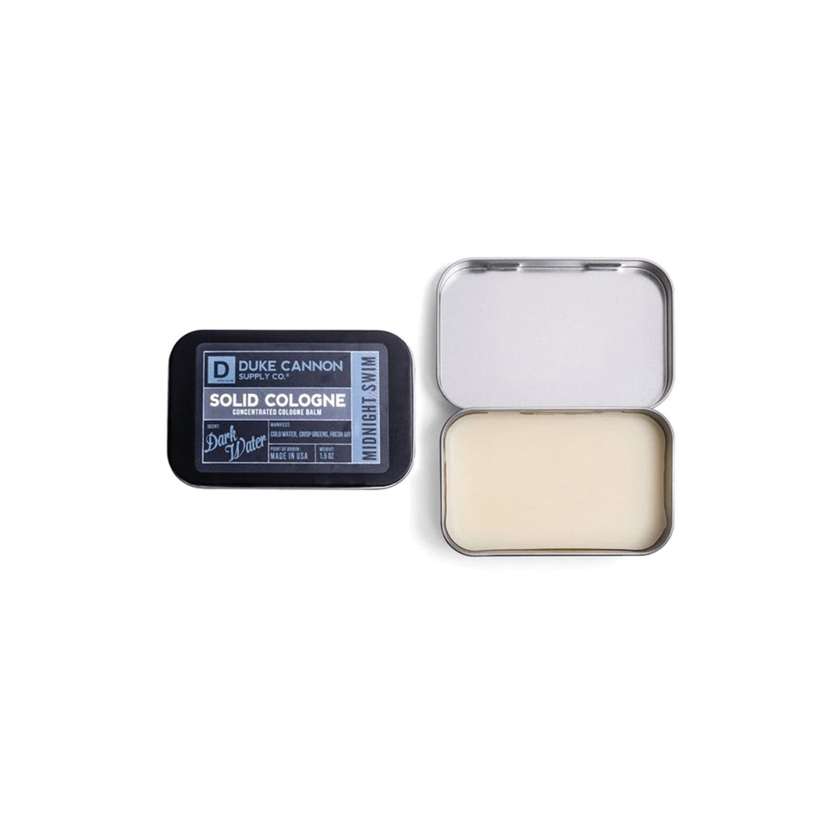 Duke Cannon Midnight Swim ,1.5 oz Tin