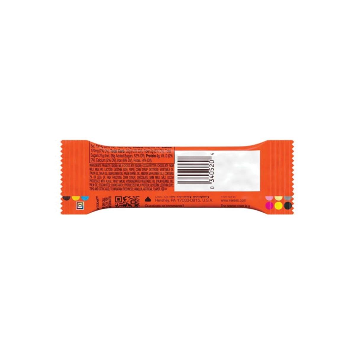 Reese's Fast Break Candy, Bar, Eggs, Milk, Peanuts, Soy Flavor, 1.8 oz
