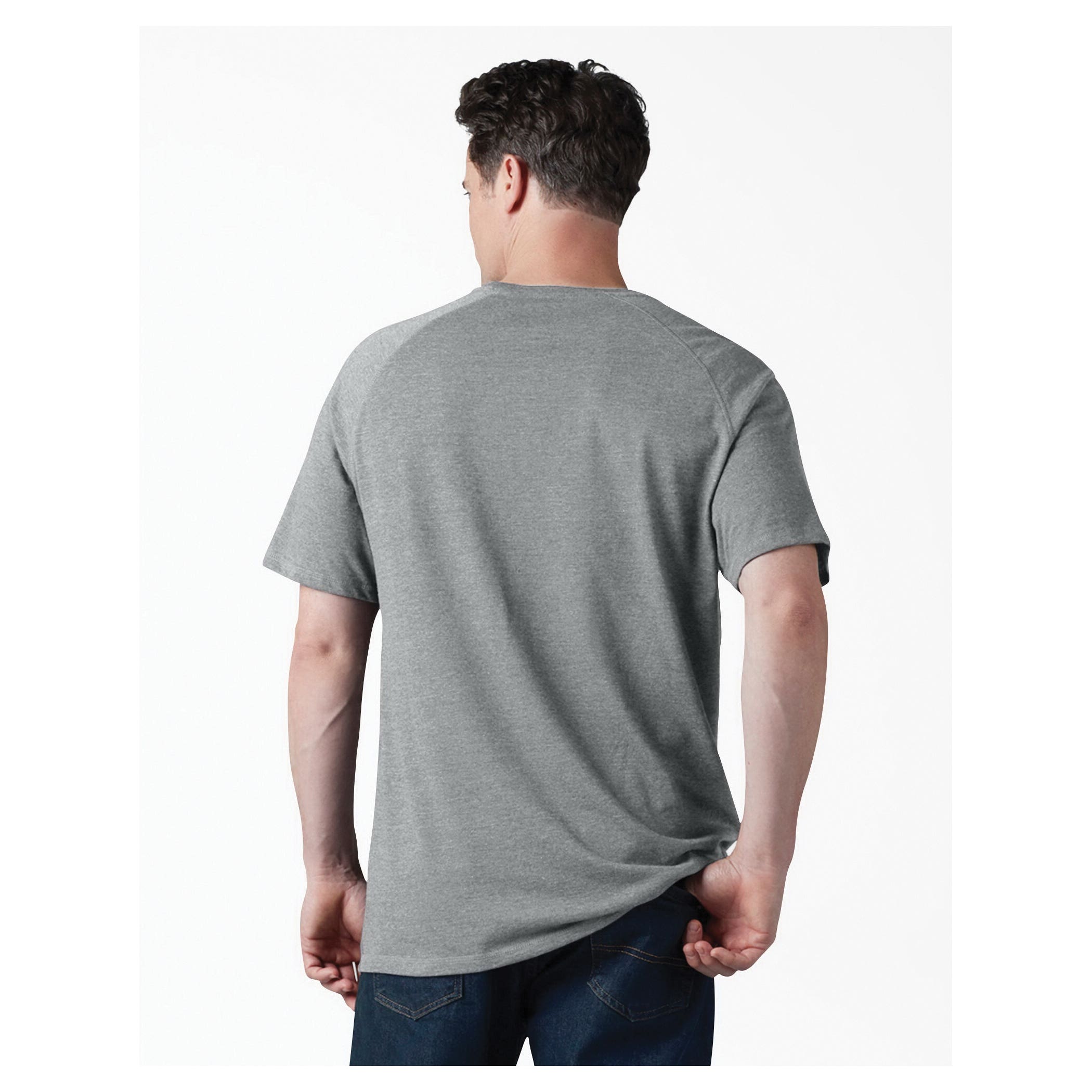 Dickies Men's Temp-iQ Series Cooling Short Sleeve Pocket T-Shirt, Heather Gray, XL