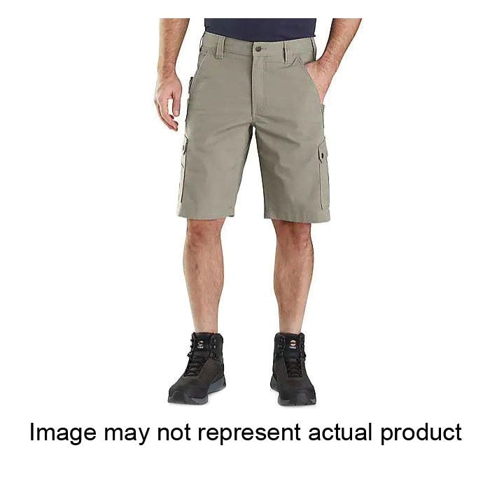Carhartt 104727-075-38 Cargo Shorts, 38 in, Cotton/Elastane/Polyester, Steel
