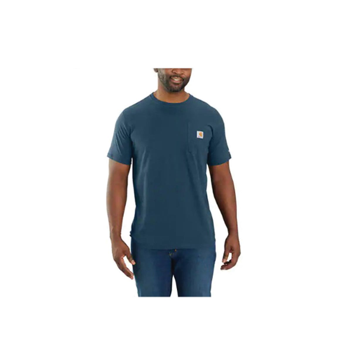 Carhartt Men's Force® Relaxed Fit Short-Sleeve Pocket T-Shirt, Light Huron Heather, Tall, L