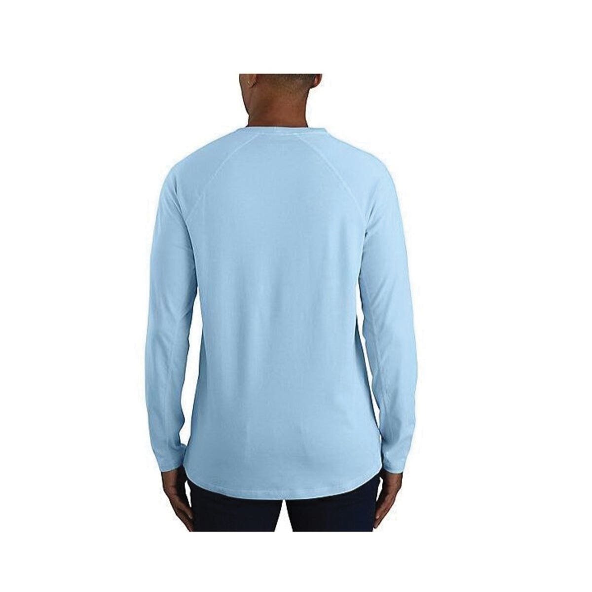 Carhartt T-Shirt, L, Tall, Cotton/Polyester, Carbon Heather, Carhartt Force Label Print/Pattern