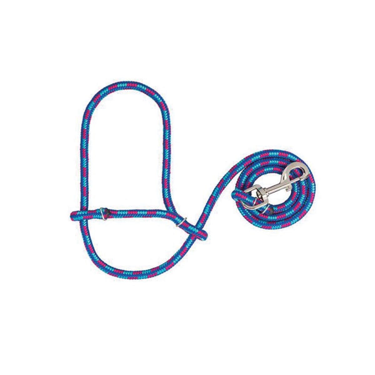 Weaver Leather Sheep Halter Rope, Poly, Hurricane Blue/Rose/Royal Blue