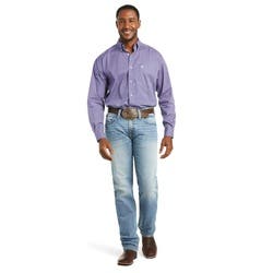 Ariat M2 Stirling Series Jeans, 30 in, 32 in L, Shasta, Bootcut, Relaxed, Stretchable