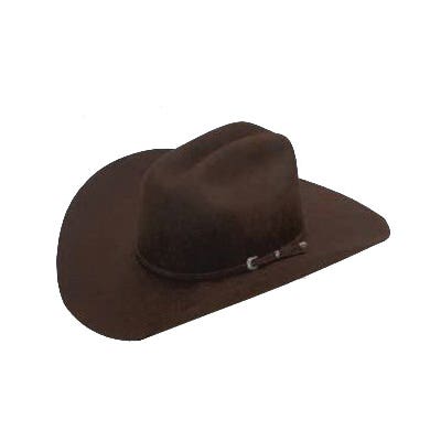 Twister Colton Series T7101047-6.875 Hat, Dallas, Men's, 6-7/8 in, Wool, Chocolate
