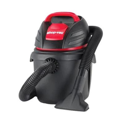 Shop-Vac 9303511 Portable Wet/Dry Vacuum, 2.5 gal, 60 cfm Air, 2.5 hp, 120 VAC, Black