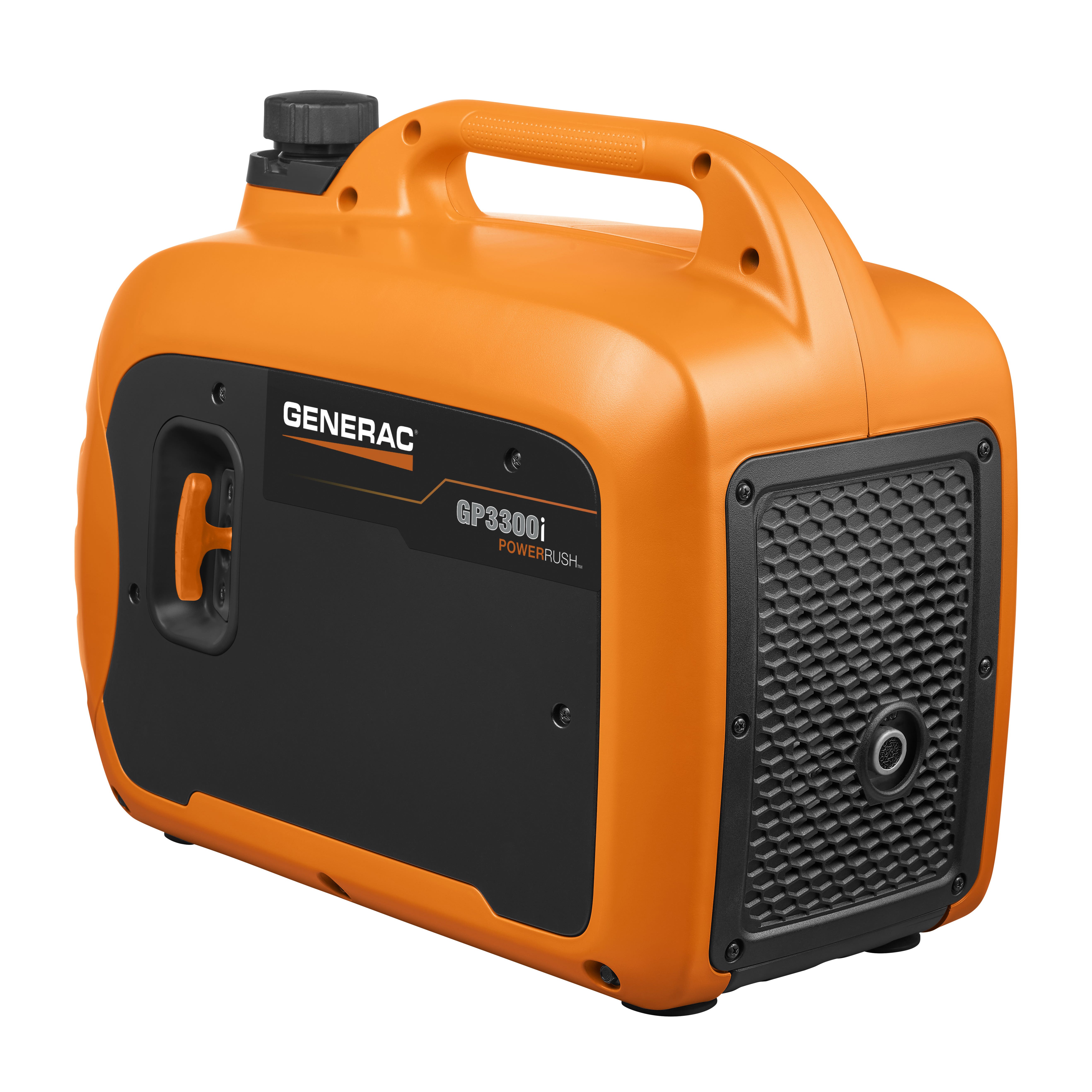 Generac GP3300i Series 7154 Portable Generator, 20.83 A, 120 V, 2500 W Output, Gasoline, 1.06 gal Tank