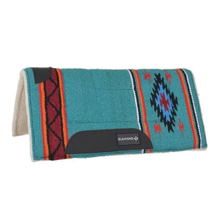 Reinsman DIAMOND R Series Pony Pad, Fleece/Microfiber/Navajo, Turquoise - 856272