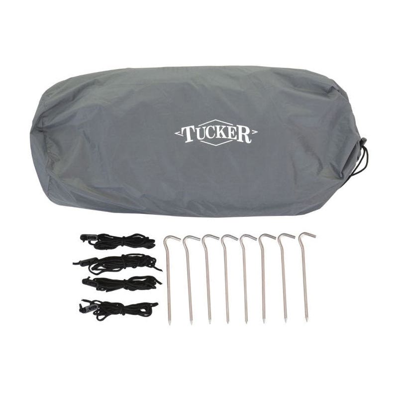 Tucker Bivy Tent, 90 in L, 40 in W, 1 Person, Forest Gray