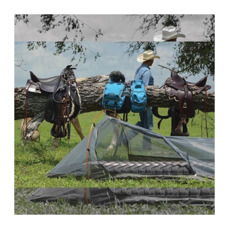 Tucker Bivy Tent, 90 in L, 40 in W, 1 Person, Forest Gray