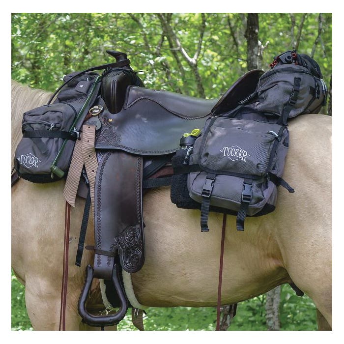 Tucker Adventurer Pommel Bag, Graphite Gray