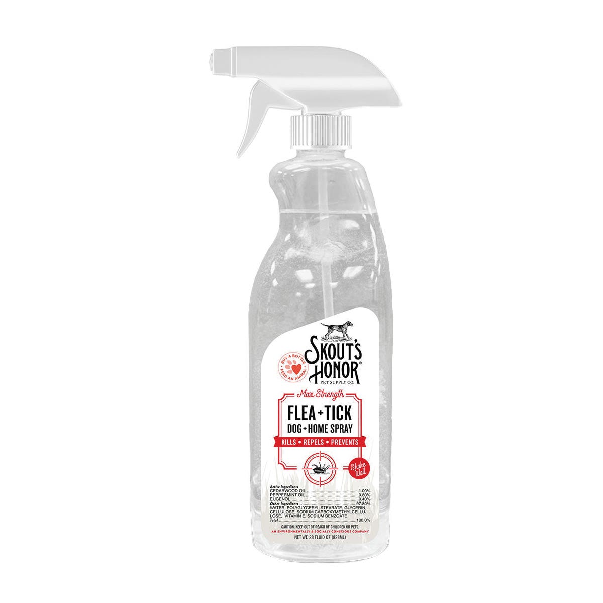 Skout's Flea+Tick Series Dog and Home Spray, 28 oz Bottle