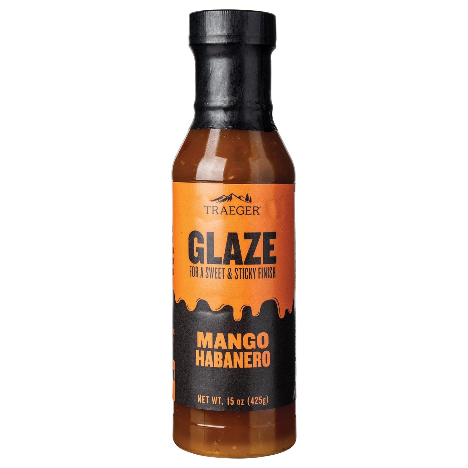 Traeger Barbeque Glaze, Mango Habanero Flavor, 12 oz Bottle