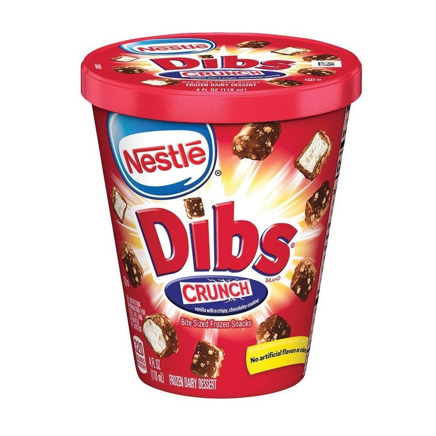 Nestle DIBS Vanilla with Crunch Coating, Vanilla Flavor, 4 fl-oz