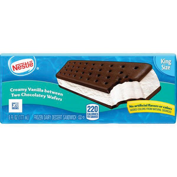 Nestle Vanilla Sandwich, Vanilla Flavor, 6 fl-oz