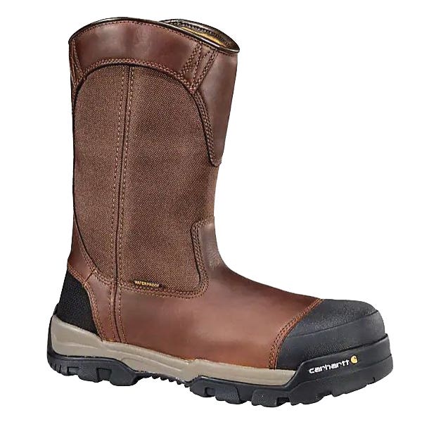 Carhartt Work Boots, 9.5, M W, Peanut Oil Tan Leather, Leather Upper