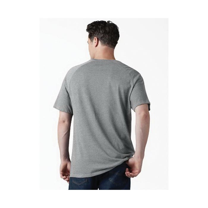 Dickies Men's Temp-iQ Series Cooling Short Sleeve Pocket T-Shirt, Heather Gray, 3XL