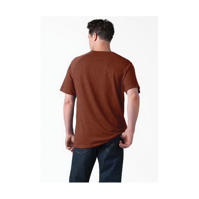 Dickies Men's Temp-iQ Series Cooling Short Sleeve Pocket T-Shirt, Red Rock Heather, 3XL