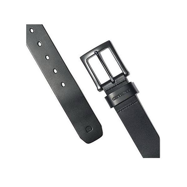 Carhartt Anvil Belt, Men's, 42 in, Gunmetal Buckle, Leather, Black, Buckle Closure