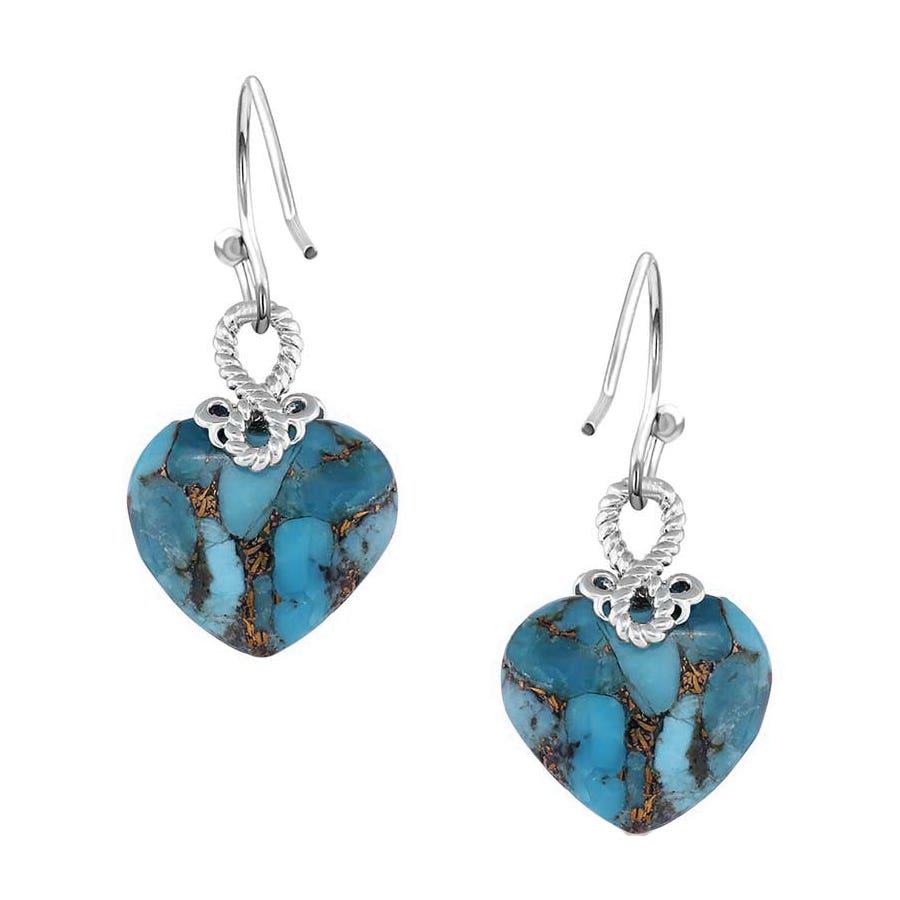 Montana Silversmiths Untamable Heart of Stone Earrings